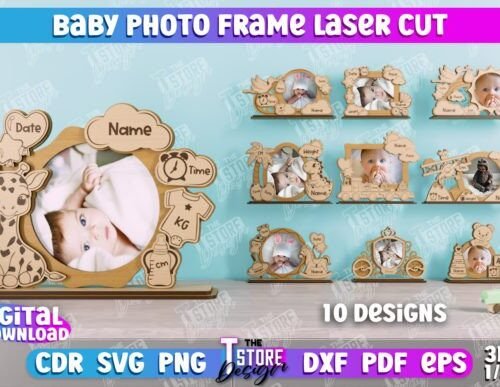 Paquete De Marcos De Fotos Para Bebes 3 Creativo Digital